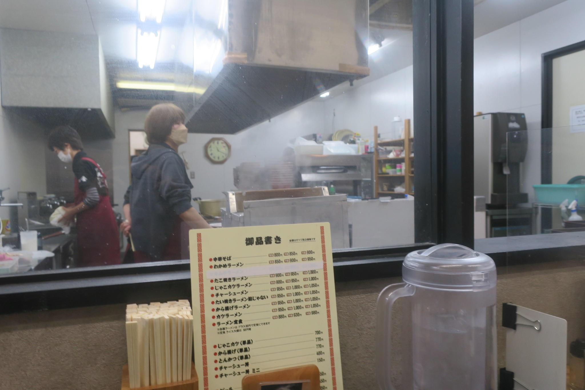 名代中華そば山金 新見店 内観