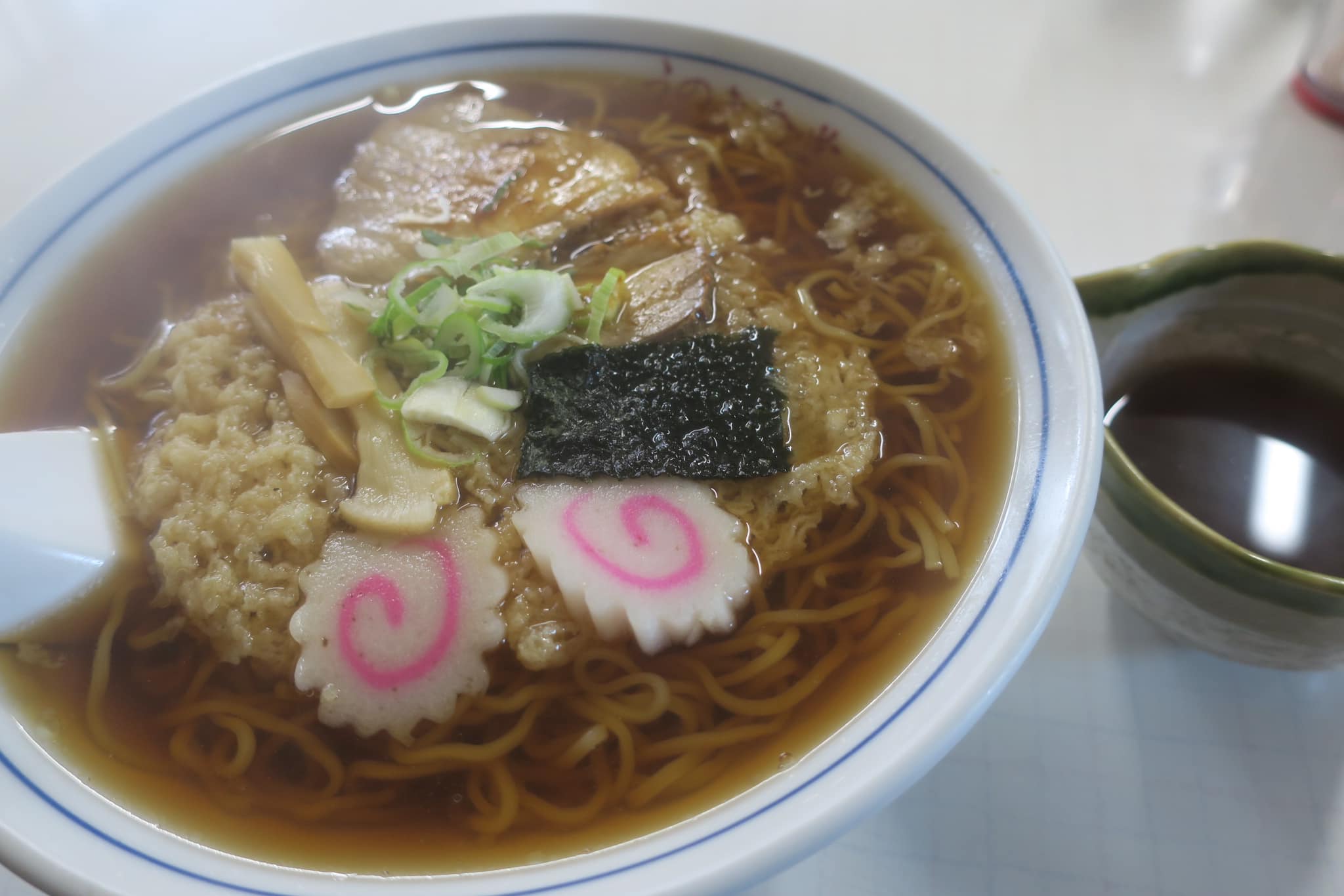 うのき食堂「天ぷら中華 大盛」