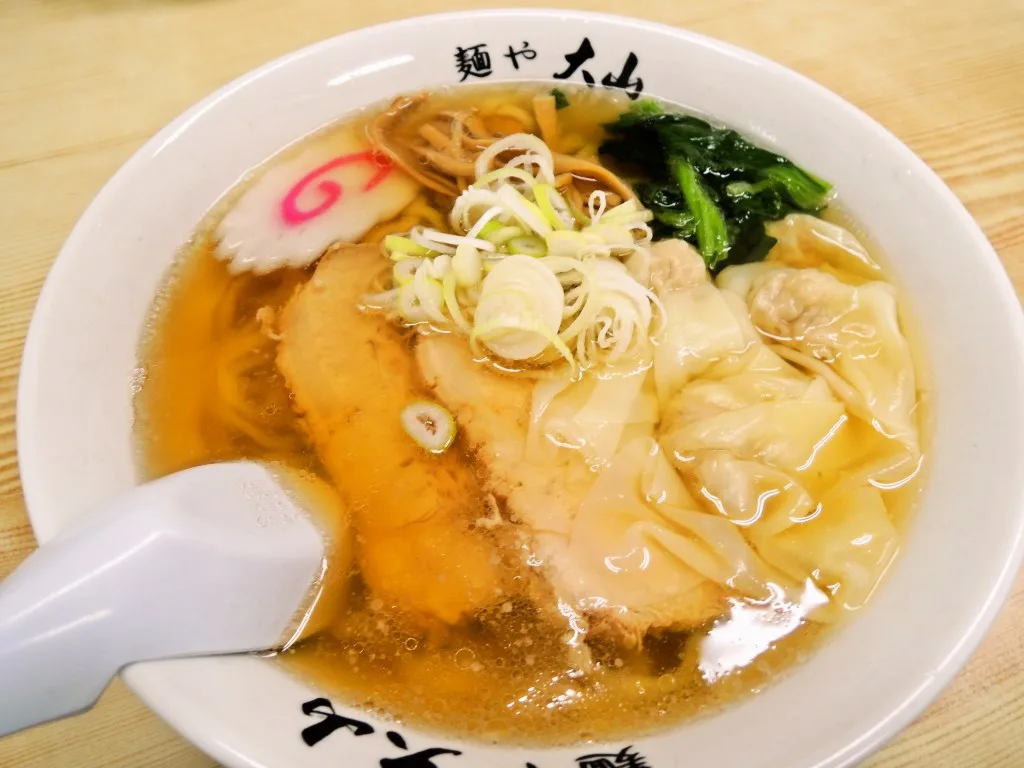 佐野:麺や大山(ワンタンメン)